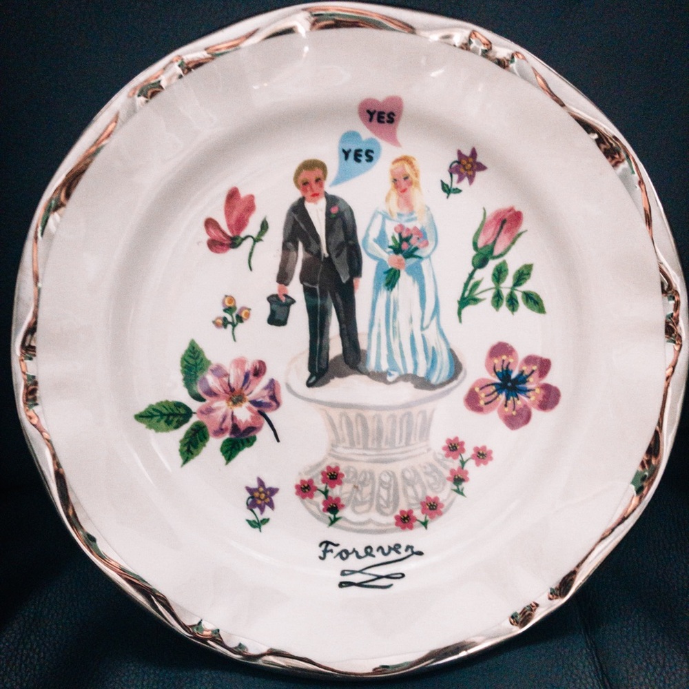 Anthropologie Nathalie Lete Wedding Plate